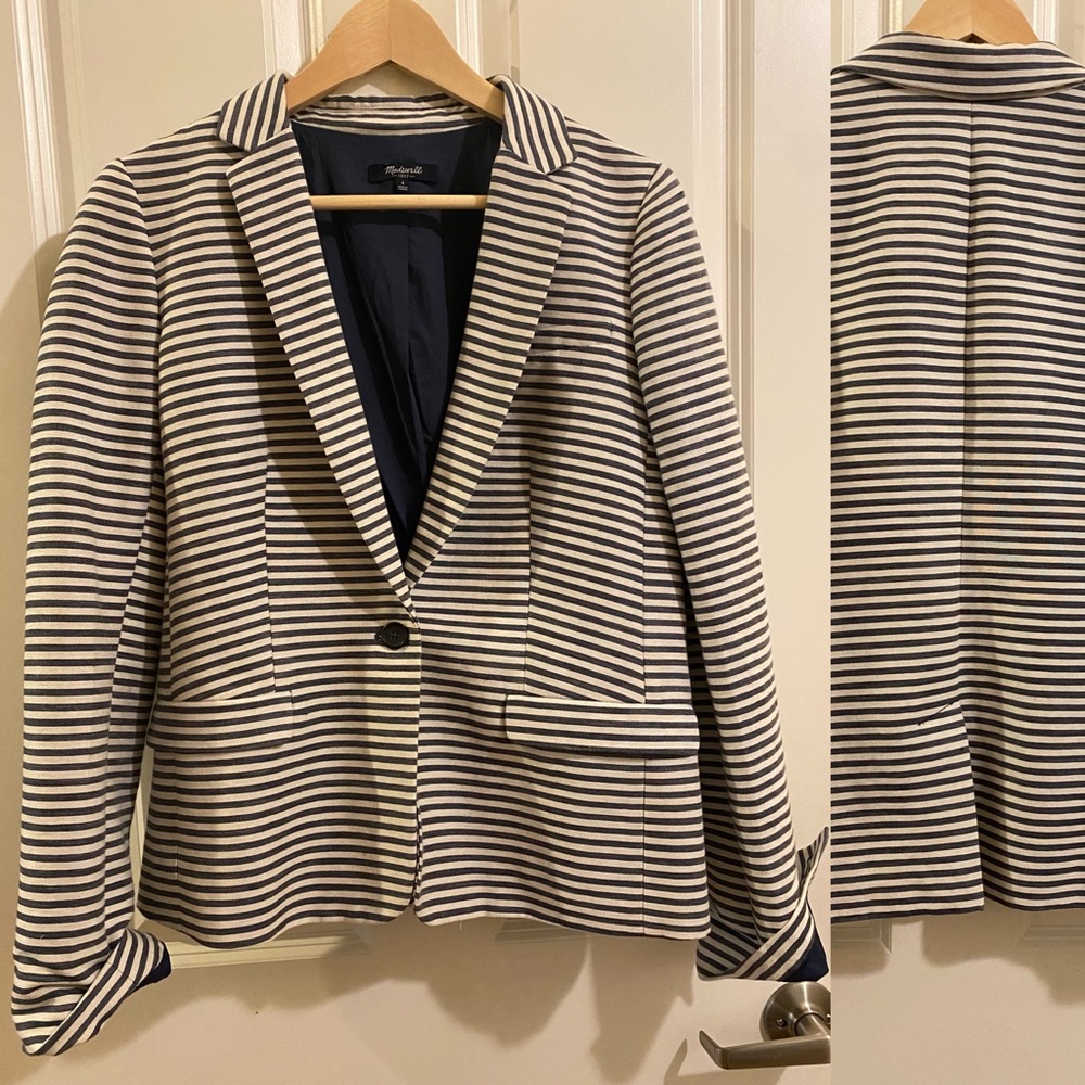 Madewell Like new striped blazer